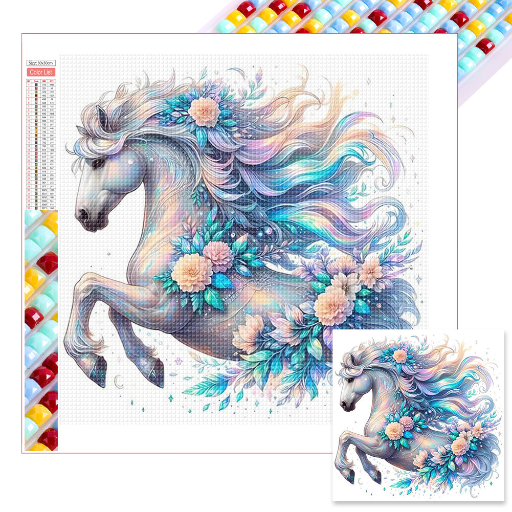 Diamond Painting - Full Square - Horses (30*30CM)