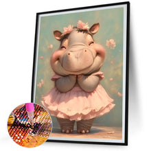 Load image into Gallery viewer, Diamond Painting - Full Square - Hippopotamus in skirts (30*40CM)
