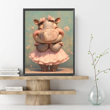 Load image into Gallery viewer, Diamond Painting - Full Square - Hippopotamus in skirts (30*40CM)
