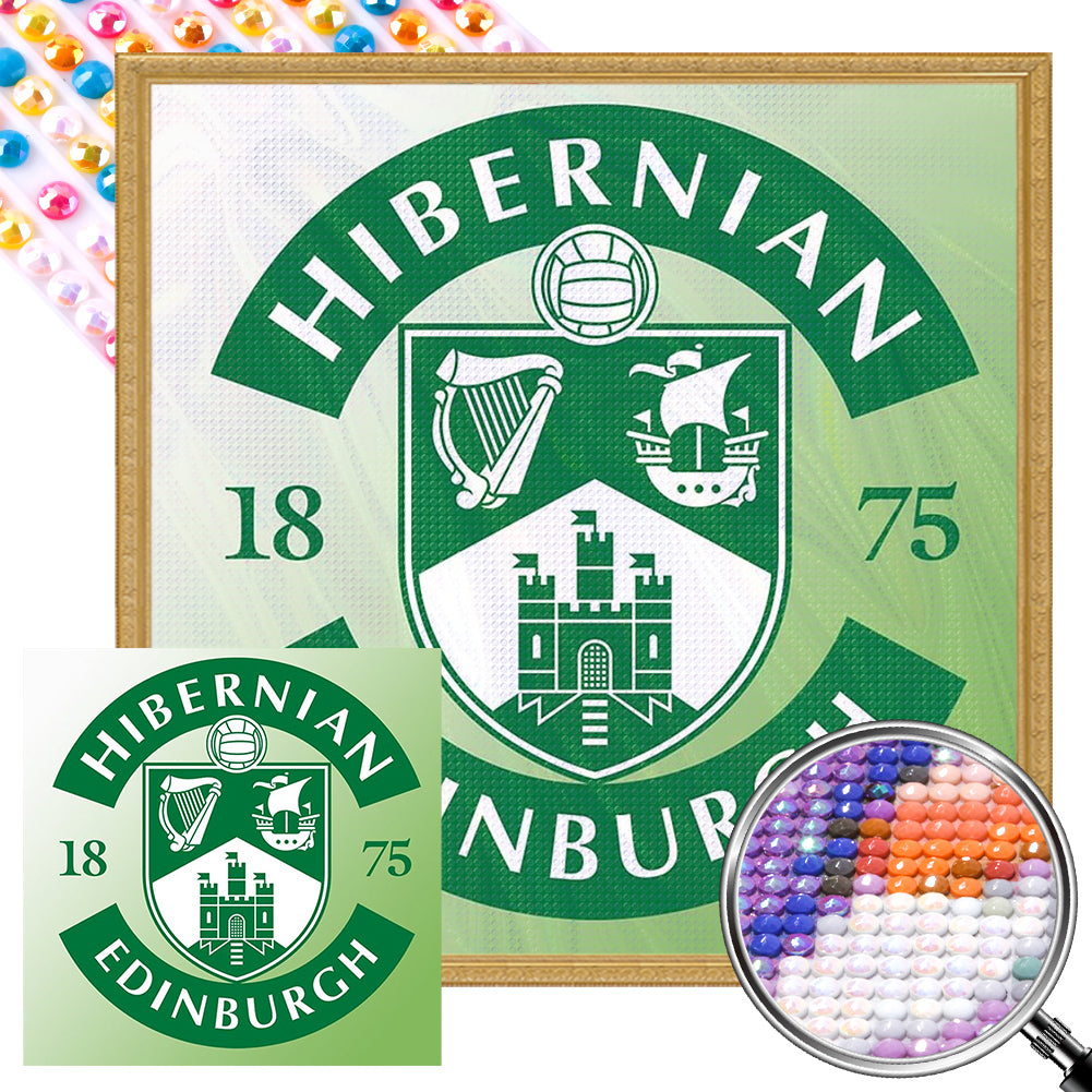 AB Diamond Painting - Full Round - Hibernian FC (50*50CM)