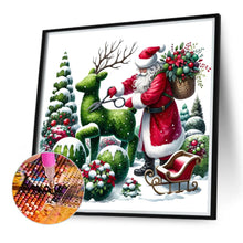 Load image into Gallery viewer, Diamond Painting - Full Round - Santa Claus pruning the garden (30*30CM)

