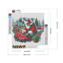 Load image into Gallery viewer, Diamond Painting - Full Round - Santa Claus pruning flowers and plants (30*30CM)
