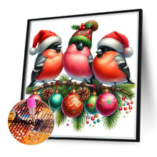 Load image into Gallery viewer, Diamond Painting - Full Round - Christmas birds (30*30CM)
