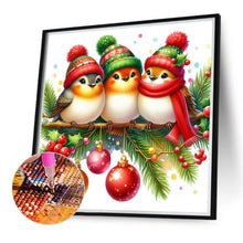 Load image into Gallery viewer, Diamond Painting - Full Round - Christmas birds (30*30CM)
