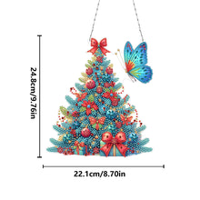 Load image into Gallery viewer, Acrylic Special Shape Christmas Diamond Painting Hanging Pendant for Wall Window
