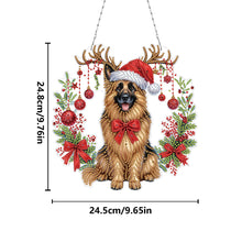 Load image into Gallery viewer, Acrylic Special Shape Christmas Diamond Painting Hanging Pendant for Wall Window
