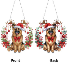 Load image into Gallery viewer, Acrylic Special Shape Christmas Diamond Painting Hanging Pendant for Wall Window
