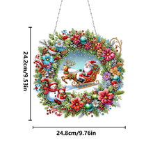 Load image into Gallery viewer, Acrylic Special Shape Christmas Diamond Painting Hanging Pendant for Wall Window
