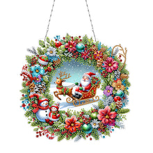Load image into Gallery viewer, Acrylic Special Shape Christmas Diamond Painting Hanging Pendant for Wall Window
