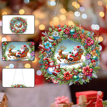 Load image into Gallery viewer, Acrylic Special Shape Christmas Diamond Painting Hanging Pendant for Wall Window
