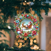 Load image into Gallery viewer, Acrylic Special Shape Christmas Diamond Painting Hanging Pendant for Wall Window
