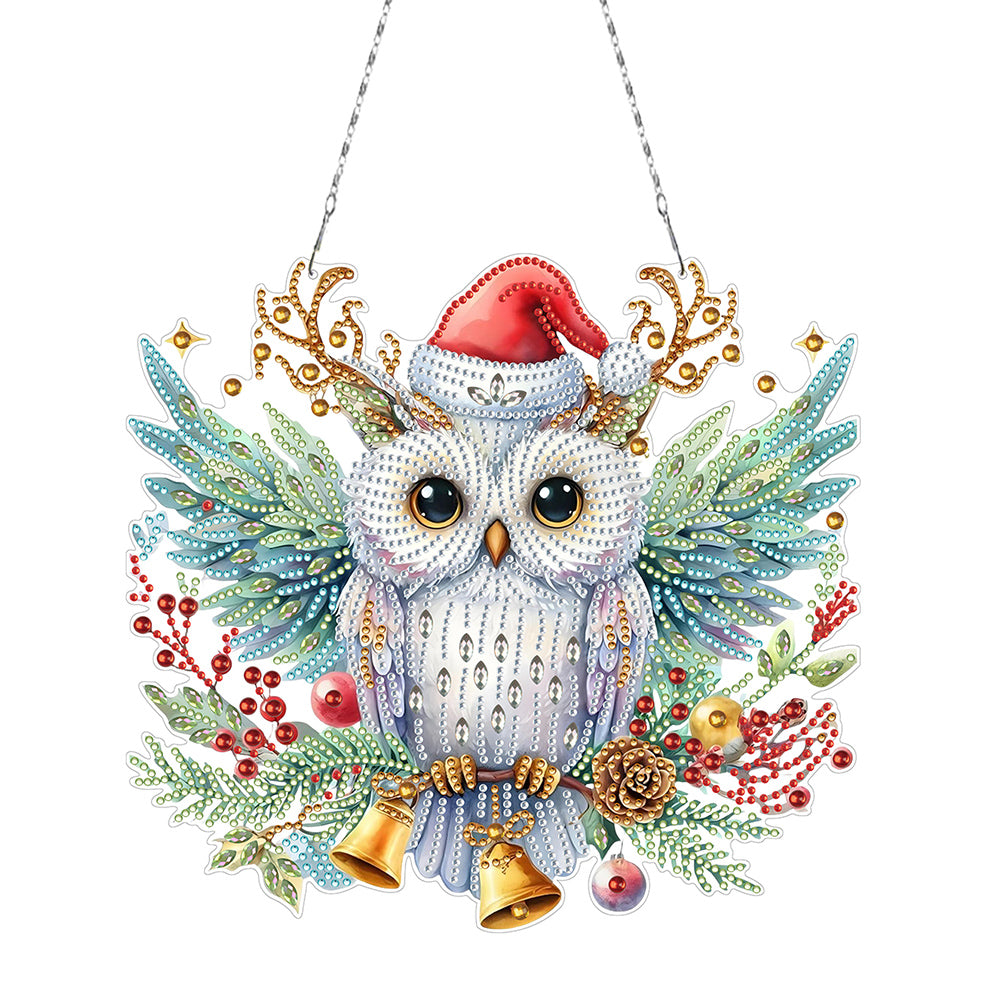 Acrylic Special Shape Christmas Animal Diamond Painting Ornaments for Art Crafts