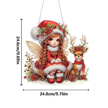 Load image into Gallery viewer, Acrylic Special Shape Christmas Animal Diamond Painting Ornaments for Art Crafts
