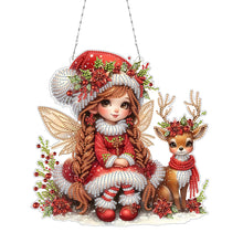 Load image into Gallery viewer, Acrylic Special Shape Christmas Animal Diamond Painting Ornaments for Art Crafts
