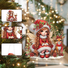 Load image into Gallery viewer, Acrylic Special Shape Christmas Animal Diamond Painting Ornaments for Art Crafts

