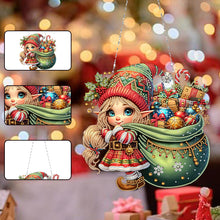Load image into Gallery viewer, Acrylic Special Shape Christmas Animal Diamond Painting Ornaments for Art Crafts
