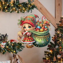 Load image into Gallery viewer, Acrylic Special Shape Christmas Animal Diamond Painting Ornaments for Art Crafts
