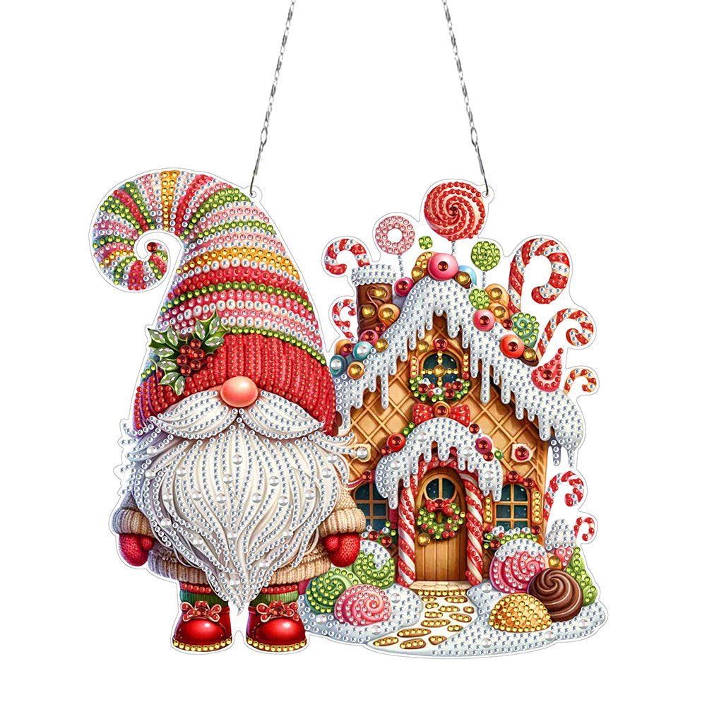 Acrylic Special Shape Christmas Animal Diamond Painting Ornaments for Art Crafts