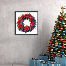 Load image into Gallery viewer, Diamond Painting - Partial Special Shaped - Christmas wreaths (30*30CM)
