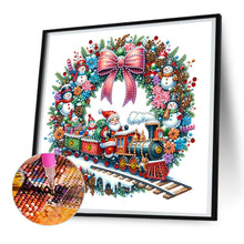 Load image into Gallery viewer, Diamond Painting - Partial Special Shaped - Christmas wreaths (30*30CM)
