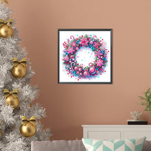 Load image into Gallery viewer, Diamond Painting - Partial Special Shaped - Christmas wreaths (30*30CM)
