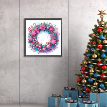 Load image into Gallery viewer, Diamond Painting - Partial Special Shaped - Christmas wreaths (30*30CM)
