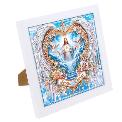 Diamond Painting - Partial Special Shaped - Jesus (with framed) (2*19.2CM)