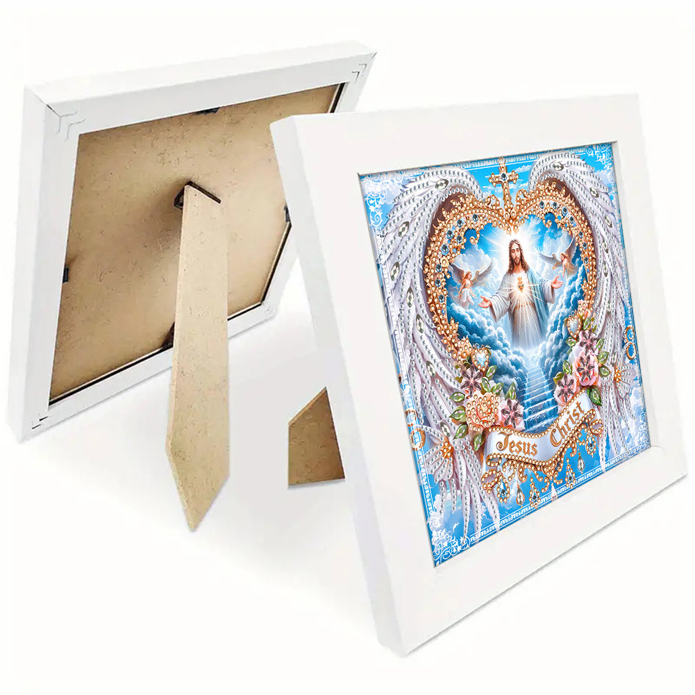 Diamond Painting - Partial Special Shaped - Jesus (with framed) (2*19.2CM)
