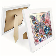 Load image into Gallery viewer, Diamond Painting - Partial Special Shaped - Gem butterfly (with framed) (2*19.2CM)

