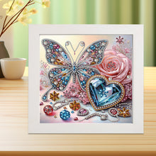 Load image into Gallery viewer, Diamond Painting - Partial Special Shaped - Gem butterfly (with framed) (2*19.2CM)
