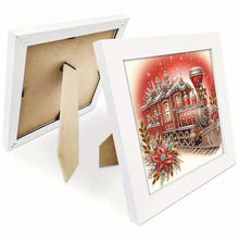Load image into Gallery viewer, Diamond Painting - Partial Special Shaped - Red Christmas train (with framed) (2*19.2CM)
