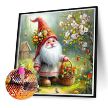 Load image into Gallery viewer, Diamond Painting - Full Round - Gnome collecting flowers (40*40CM)
