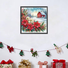 Load image into Gallery viewer, Diamond Painting - Full Round - Christmas flower snow warehouse (40*40CM)
