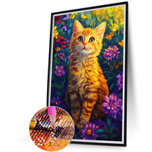 Load image into Gallery viewer, Diamond Painting - Full Round - Orange cat (40*60CM)

