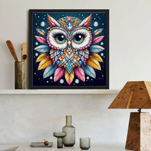 Load image into Gallery viewer, Diamond Painting - Full Round - Shining jewel owl (40*40CM)
