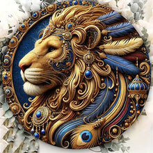 Load image into Gallery viewer, Diamond Painting - Full Round - Gorgeous round lion (40*40CM)

