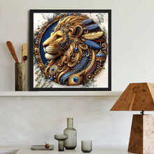 Load image into Gallery viewer, Diamond Painting - Full Round - Gorgeous round lion (40*40CM)

