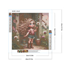 Load image into Gallery viewer, Diamond Painting - Full Round - Dandelion cowboy girl white horse (40*40CM)
