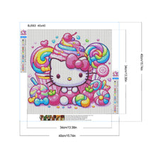 Load image into Gallery viewer, Diamond Painting - Full Round - Candy Hello Kitty (40*40CM)
