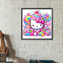 Load image into Gallery viewer, Diamond Painting - Full Round - Candy Hello Kitty (40*40CM)
