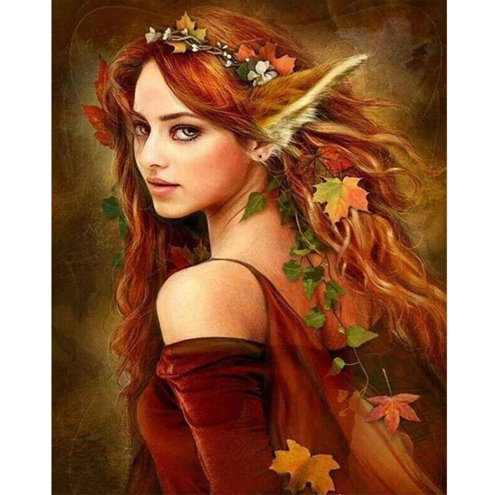 Diamond Painting - Full Round - Elf girl (40*50CM)