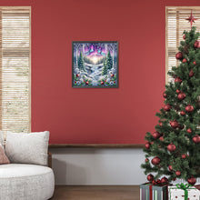 Load image into Gallery viewer, Diamond Painting - Full Round - Winter aurora snow scene (40*40CM)
