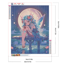 Load image into Gallery viewer, Diamond Painting - Full Round - Moonlight elf girl (40*50CM)
