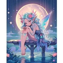 Load image into Gallery viewer, Diamond Painting - Full Round - Moonlight elf girl (40*50CM)
