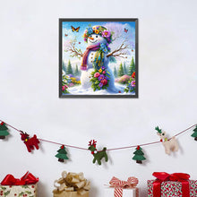 Load image into Gallery viewer, Diamond Painting - Full Round - Flower snowman (30*30CM)
