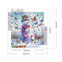 Load image into Gallery viewer, Diamond Painting - Full Round - Butterfly snowman (30*30CM)
