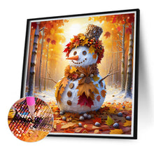 Load image into Gallery viewer, Diamond Painting - Full Round - Maple leaf snowman (30*30CM)
