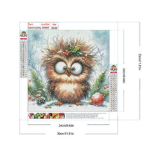 Load image into Gallery viewer, Diamond Painting - Full Round - Christmas funny owl (30*30CM)

