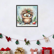 Load image into Gallery viewer, Diamond Painting - Full Round - Christmas funny owl (30*30CM)
