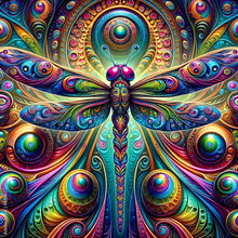 Load image into Gallery viewer, Diamond Painting - Full Round - Colorful dragonflies (30*30CM)
